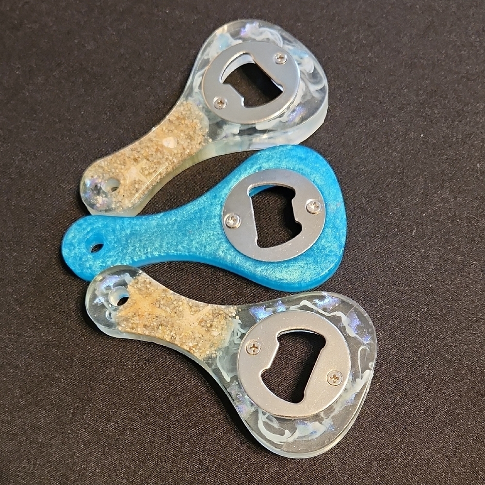 Set of Three Resin Bottle Openers